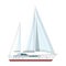 Yacht sailboat or sailing ship,