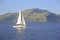 Yacht Sailing on the Sound of Mull, Scotland, UK>