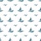 Yacht seamless pattern