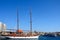 Yacht in Sliema harbour.