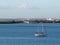 Yacht standing in the gulf