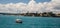 Yacht on the Waitemata Harbor, Auckland New Zealand