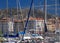 Yachting Harbour With Mountains In The Background In Marseille France