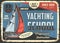 Yachting school flyer vintage colorful