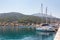 Yachts in Agia Effimia port on Kefalonia