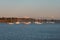 Yachts anchored in Helsinki