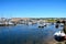 Yachts in Axmouth harbour.