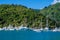 Yachts in the bay of Picton,south island of New Zealand.