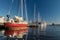 Yachts Berthed Along the Pamlico River