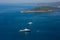 Yachts and boats in the Adriatic Sea