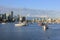 Yachts and boats in False Creek in Vancouver, British Columbia, Canada