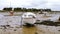 Yachts and boats during low tide