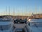 Yachts and boats in the marina of Oslo in winter