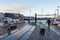 Yachts and boats moored off in marina in Bergen, Norway