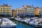 Yachts and boats in the Old Port of Marseille. Vieux-Port de Marseille