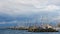 Yachts and boats at Port de Ouchy Marina , Lake Geneva , Switzerland