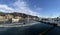 Yachts destroyed by storm hurrican in Rapallo, Italy