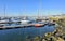 Yachts docked at Howth harbor