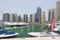 Yachts in Dubai Harbour, United Arabic Emirates