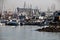 Yachts in Durban Harbour with Storage Silos Behild