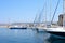 Yachts in the harbour, Chania.