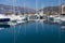 Yachts in the marina Porto Montenegro