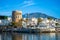 Yachts marina on sunrise in Banus, Marbella, Spain