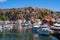 Yachts in the marina of Swedish village Fjallbacka on the west coast