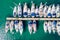 Yachts in marina in town of Vodice, Adriatic sea in Croatia