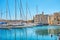 The yachts in medieval harbour, Birgu, Malta