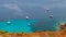 Yachts moored in azure bay, South Corsica