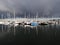 Yachts moored at Bangor Marina