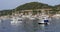 Yachts moored at the Vis marina on the island of the same name, Croatia.