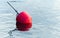 Yachts moorings red buoy