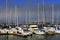 Yachts on a pier