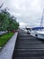 Yachts at the pier. Croatia.