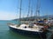 Yachts in port, Yalta, Crimea, Black sea.