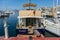 Yachts on quite sea in harbor  in Marbella, Spain on September 11, 2022