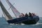 Yachts race at Malaga, Spain