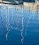 The yachts reflection in the water of Dahla tad-Dockyard bay, Ma