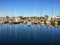 Yachts with reflections