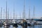 Yachts and sailboats moored in the lagoon Rovinj, Croatia. Sailing is one of the most favorite recreational activities in Istria