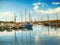 Yachts on the sea in port in Saint Tropez