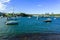 Yachts in Snails Bay in Birchgrove Sydney