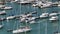 Yachts, Speedboats and Vessels on a River in the Summer
