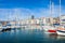 Yachts in Toulon port, France