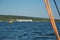 Yachts on the Zhiguli Sea, Togliatti, Russia.