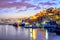 Yafo old town port on sunset, Tel Aviv, Israel