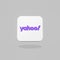 Yahoo App Icon on Flat Gray Background