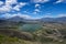 Yahuarcocha lake in Ibarra Ecuador